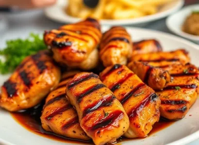 Poulet mariné au soja