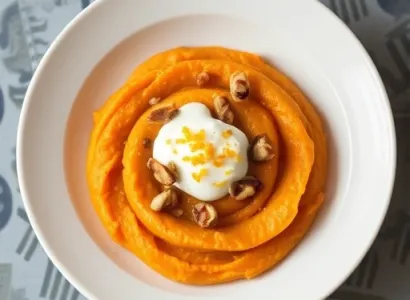 Purée de patates douces à l'églatine