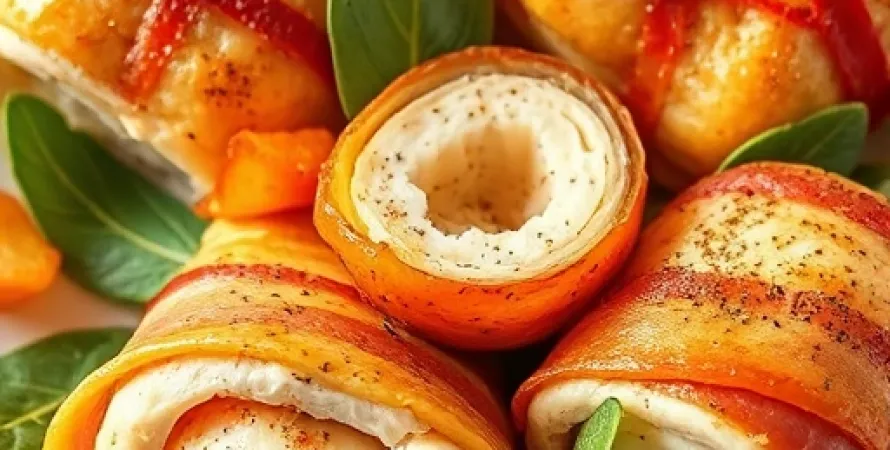 Rouleaux de poulet à la sauge