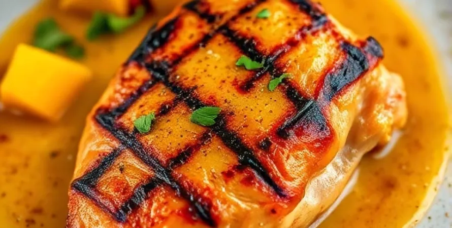 Cuisse de poulet au curry mangue