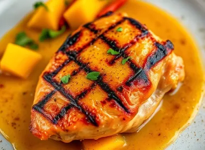 Cuisse de poulet au curry mangue