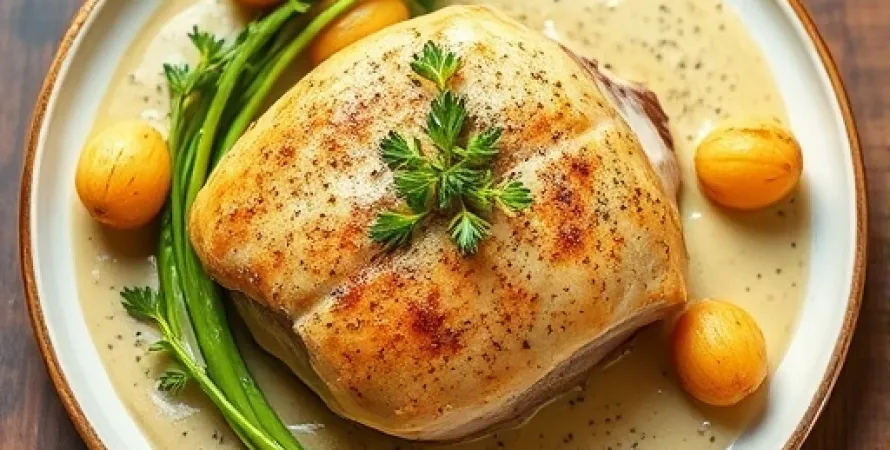 Poitrines de poulet à la tarragon