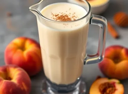 Smoothie aux pêches