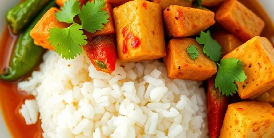 Casseroles de tofu et porc épicés