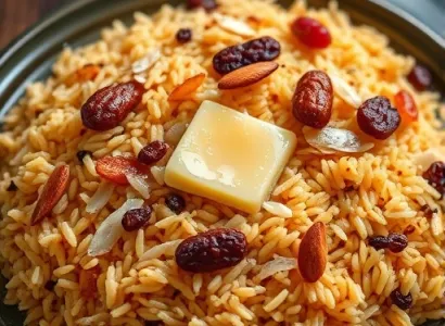 Riz épicé au fruit sec