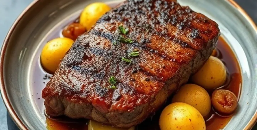 Steak à la poivre au slow cooker