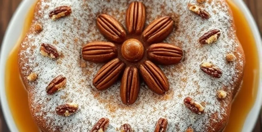 Gâteau au Pecan au Caramel