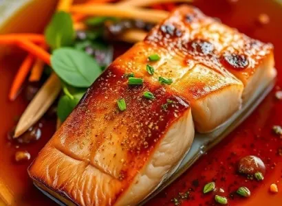 Saumon poêlé au goût de Thaïlande