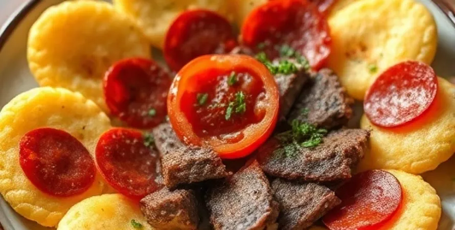 Pâtes au fromage et pepperoni