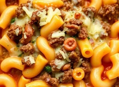 Macaroni au fromage et boeuf