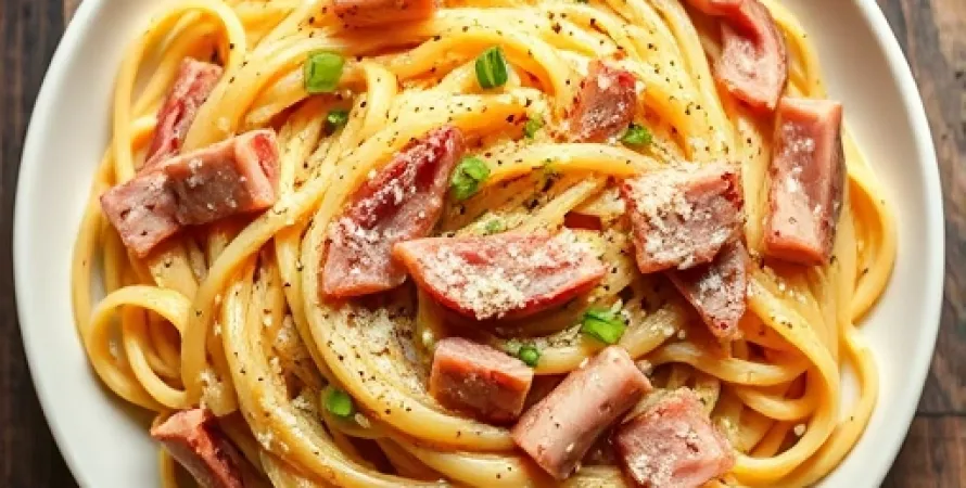 Fettuccine à la sauce oignon française