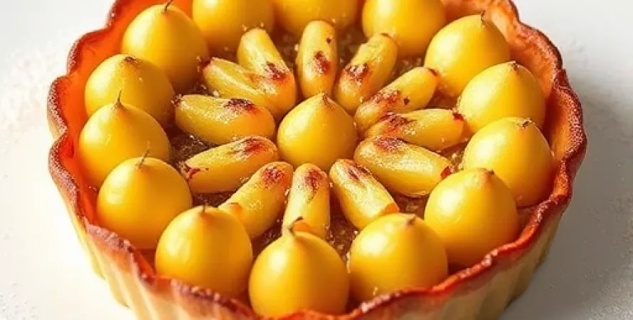 Tarte aux poires et canberges
