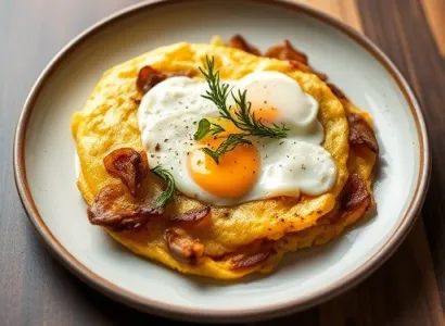 Omelette aux Oignons Française