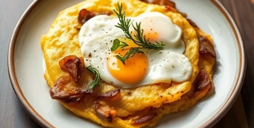 Omelette aux Oignons Française