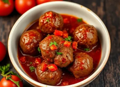 Boulettes de viande épicées aux tomates