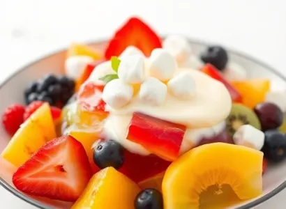 Salade de fruits gélee