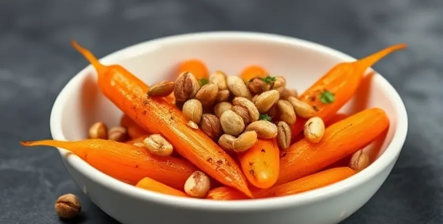 Carottes baby au noisette