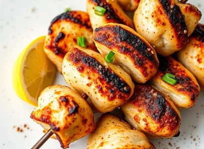 Poulet grillé à la marinade légère