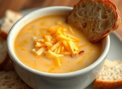 Soupe au fromage Cheddar