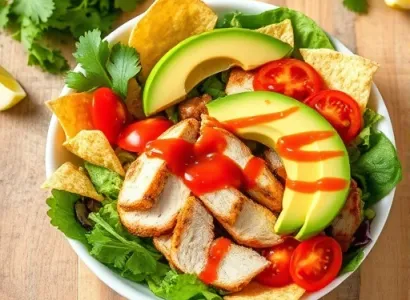 Salade de poulet taco