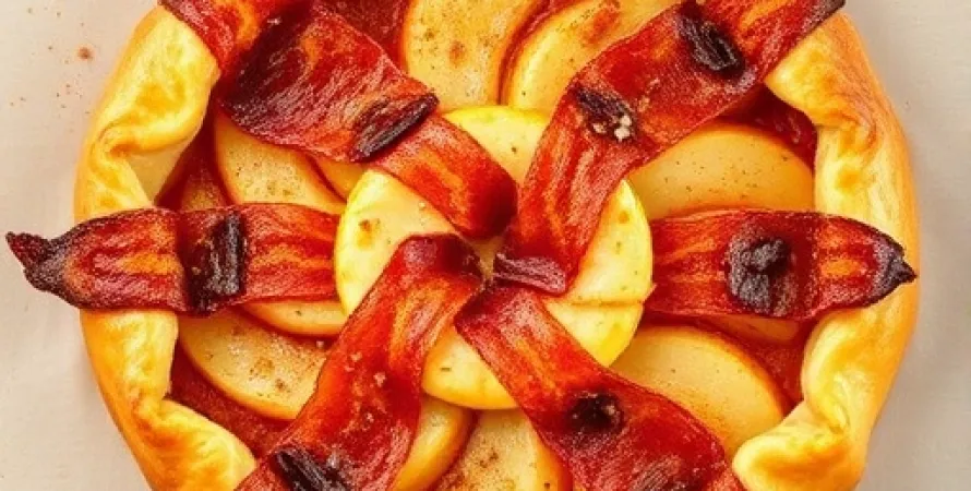Tarte aux Pommes et Bacon