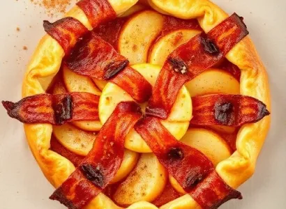 Tarte aux Pommes et Bacon
