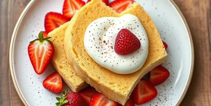 Gâteau Shortcake aux fraises et vanille
