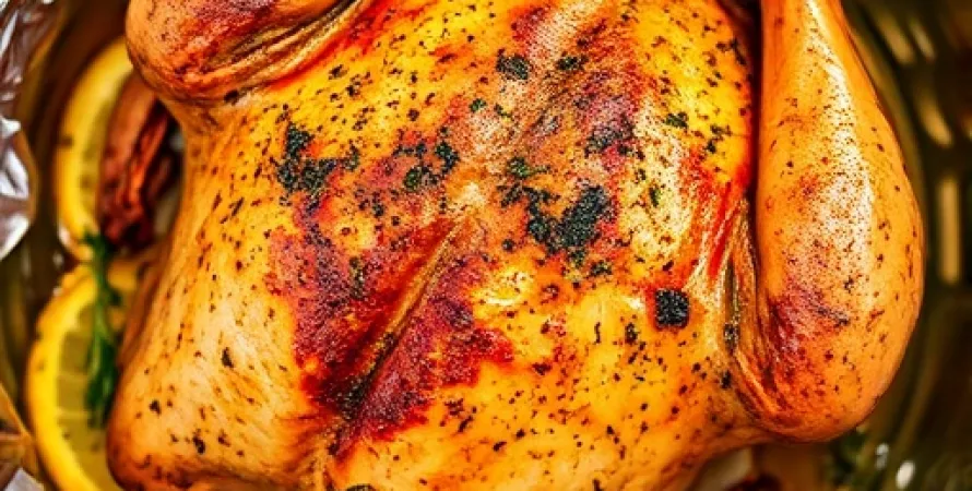 Poulet salé au four