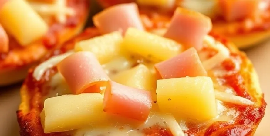 Pizzettes Hawaïennes