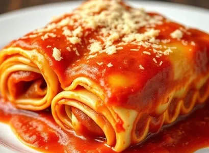 Rouleaux de lasagnes au pepperoni