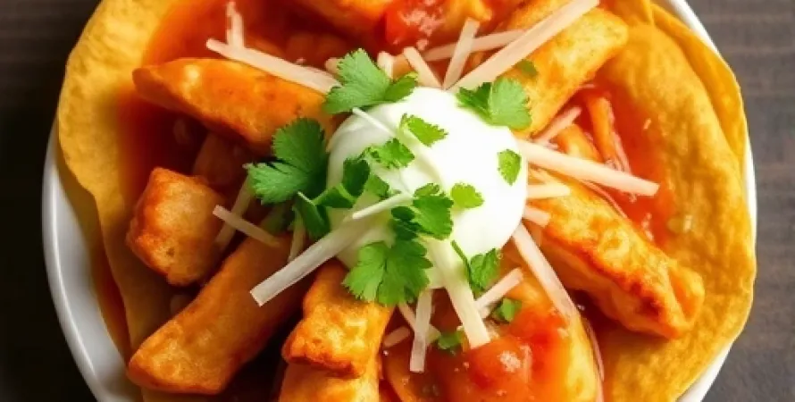 Chilaquiles au chipotle