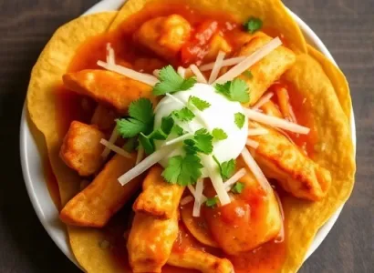 Chilaquiles au chipotle