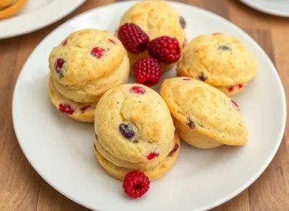 Scones aux fruits rouges