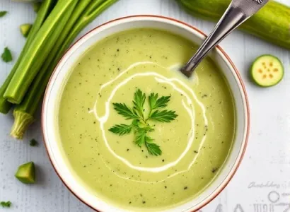 Potage froid de courgette