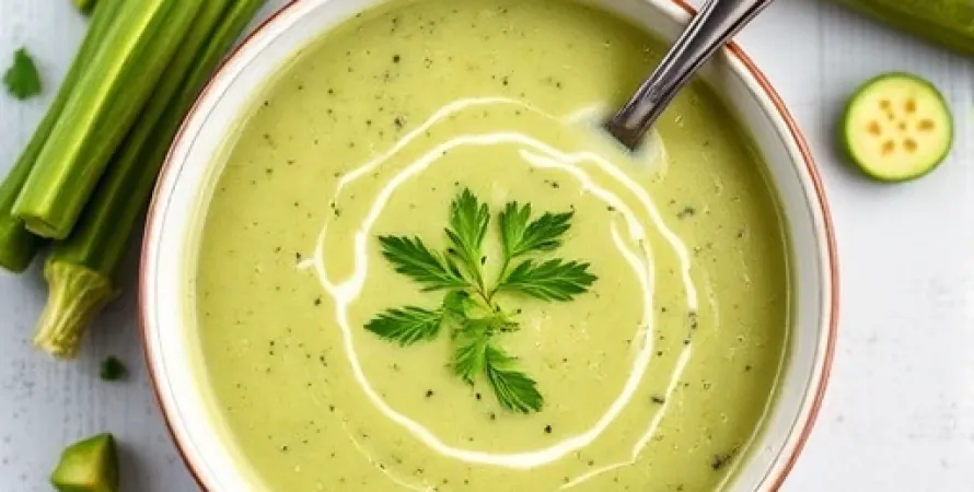 Potage froid de courgette