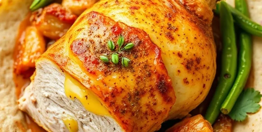 Casserole de poulet vert aux épices