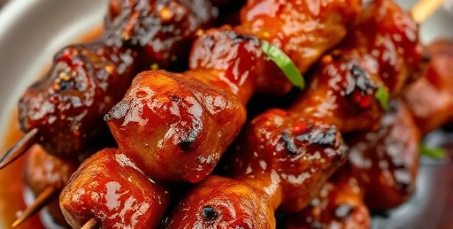Brochettes de viande thaï