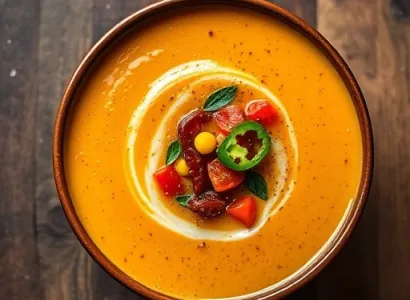 Potage de courge épicé