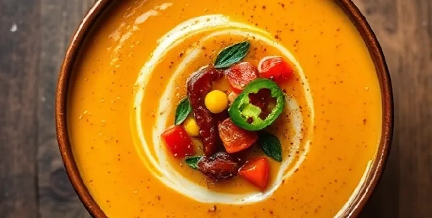 Potage de courge épicé