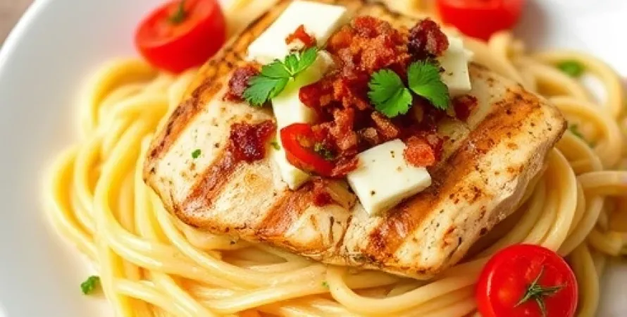 Pâtes à l'asiago et tomates séchées