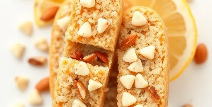 Biscotti au citron et noix