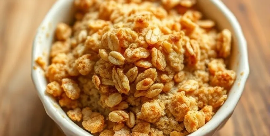 Crumble aux céréales