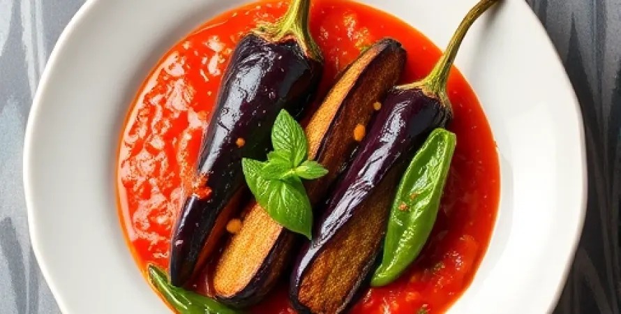 Aubergine au tomate