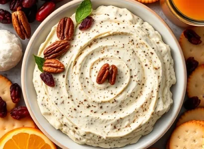 Tartinade de pecan et cranberry