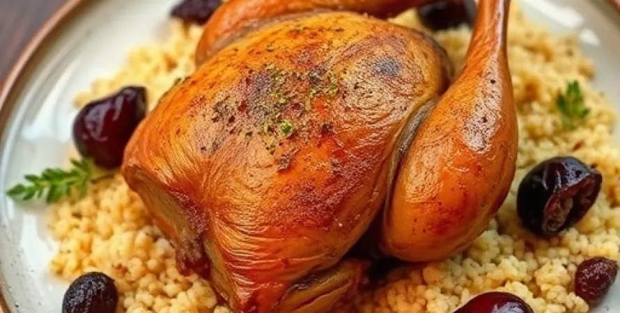 Poulet marocain au couscous