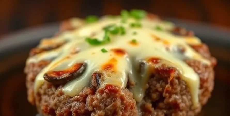 Steak haché au fromage
