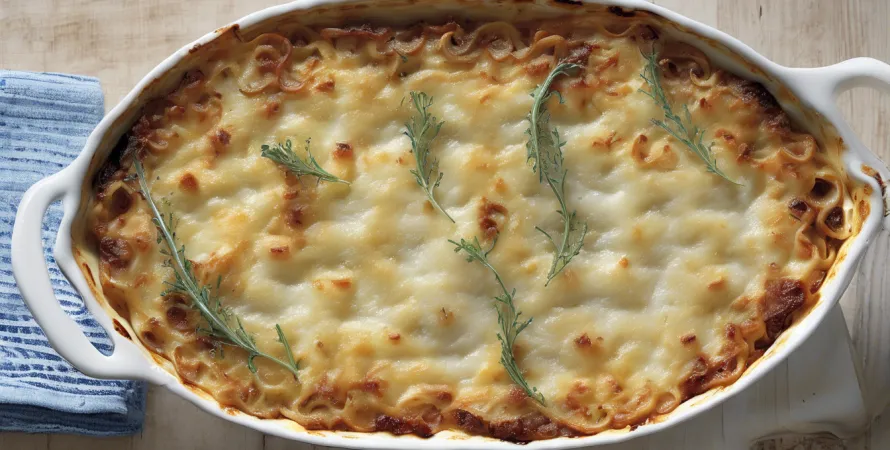 Gratin de nouilles et maïs revisité