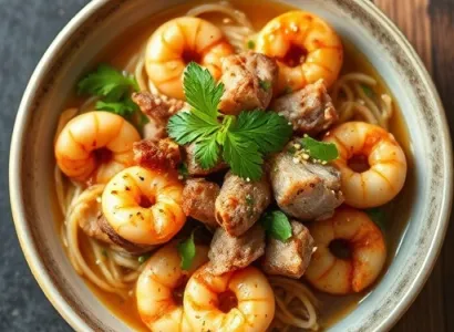 Tartine thaï aux crevettes