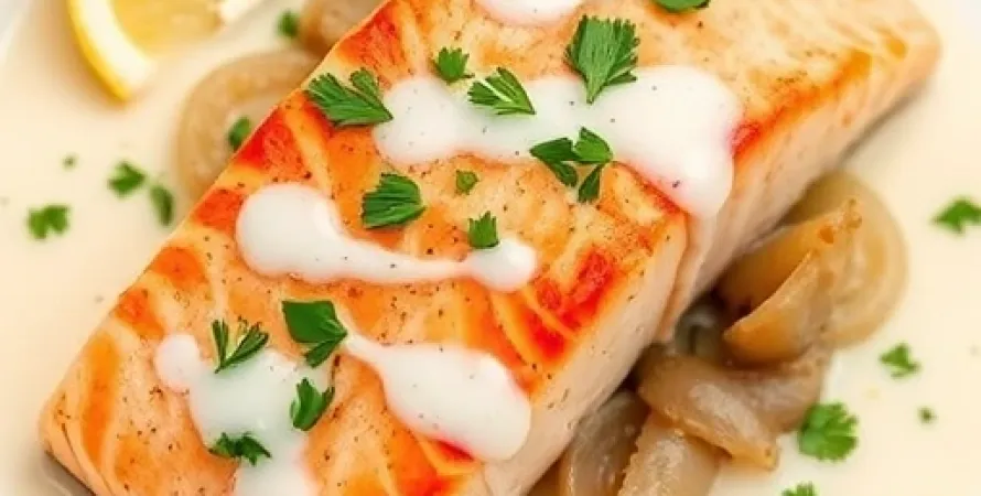 Saumon au citron et oignon