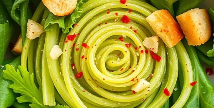 Escarole à l'ail et fleur de sel
